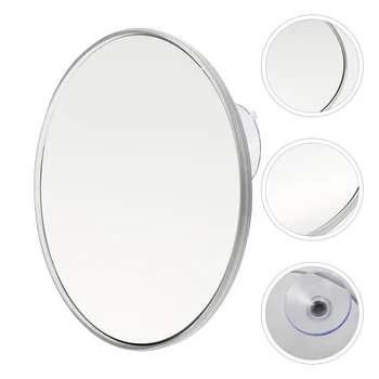Увеличительное зеркало для макияжа с подсветкой, Присоска, Круглый Настенный декор для прихожей, Подвесной металлический