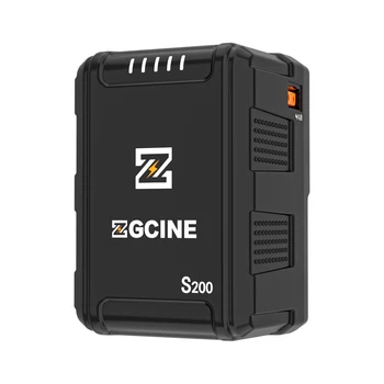 Аккумулятор ZG-S200 мощностью 200 Вт с V-образным креплением и разъемом D-Tap BP PD USB C входом/выходом постоянного тока