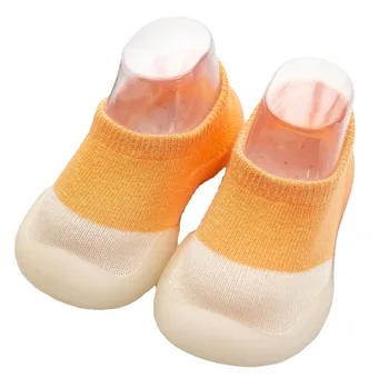 Обувь Для новорожденных мальчиков, дышащий детский противоскользящий пол, носки для маленьких девочек для прогулок