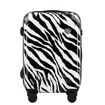 Новая модная тележка-чемодан Zebra с леопардовым принтом 20/24/28 дюймов для мужчин, садящихся в дорожный багаж