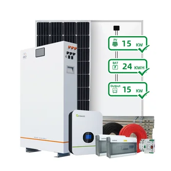 Комплектная жилая гибридная солнечная система мощностью 24 кВт*Ч, встроенная автономная система хранения солнечной энергии для дома