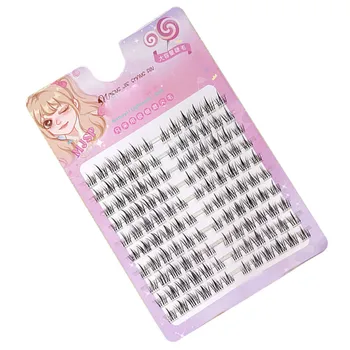 10 рядов сегментированных прозрачных накладных ресниц, хорошо уложенных, удлиняющих Тонкие ресницы для макияжа на косплей-вечеринке MH88
