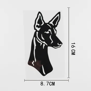 Наклейка на автомобиль Ibizan Hound Dog Виниловая наклейка для украшения окон Черный/серебристый 8,7 см X 16 см