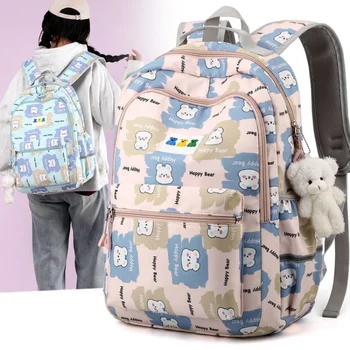Повседневный спортивный рюкзак большой емкости для студентов с модной дорожной сумкой для женщин