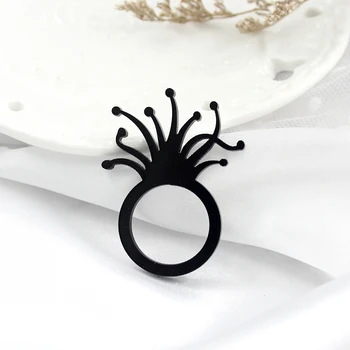 Маленькое акриловое кольцо-фея, полное новых женских модных аксессуаров для отправки подругам, семье, кольцу мечты девушки.