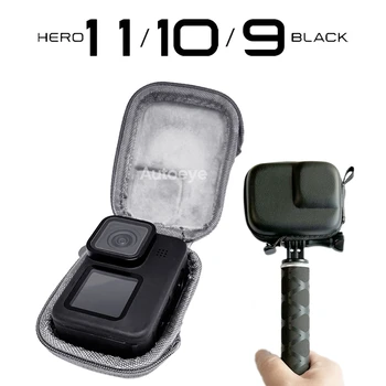 Защитный чехол GoPro 11 Mini EVA для спортивной экшн-камеры Hero 10 9 Black Sliver из искусственной кожи с полуоткрытым ящиком для хранения