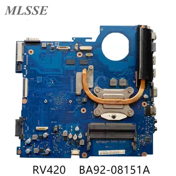 Восстановленная Материнская плата для ноутбука Samsung RV420 С радиатором BA92-08151A BA92-08151B BA41-01610A BA41-01608A GT520M 1GB HM65
