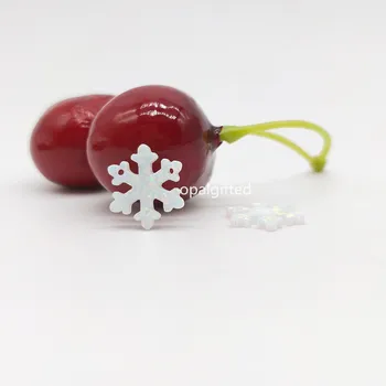 (3 шт./лот) 13 мм op17 белая синтетическая опаловая снежинка с двумя передними просверленными отверстиями, опаловый драгоценный камень для ожерелья с бесплатной доставкой