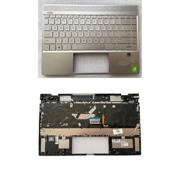 Оригинал для ноутбука HP Envy 13 13-AQ 13-AQ0007TX TPN-W144 Подставка для рук Верхний регистр Клавиатура США Серебристый L53415-001