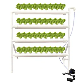 Набор для выращивания труб на 36 отверстий NFT Ящик для посадки в теплице в помещении Система садоводства Горшок для питомника Гидропонная стойка