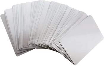 100шт Сублимационные Металлические визитные карточки с лазерной гравировкой Металлические Визитные карточки Сублимационные заготовки 88x54x2 мм