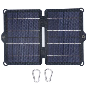 Солнечная панель 8 Вт 5 В 0-2A с двойным USB-выходом Портативная солнечная панель, складная Солнечная зарядная панель для наружной солнечной системы