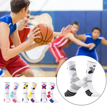 Трубчатые Носки-тюбики Ударопрочные Носки-тюбики Быстросохнущие Впитывающие Пот Точные Строчки Спортивные Баскетбольные Длинные Носки