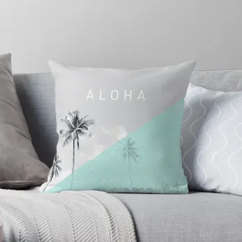 Island vibes ретро - подушка Aloha, рождественские чехлы для подушек, Клетчатый диван