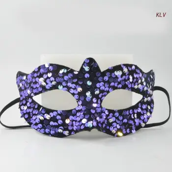 Маска для вечеринки в честь Хэллоуина, красивая маскарадная маска, легкая маска на половину лица, маска с блестящими пайетками, маска для выпускного вечера для женщин