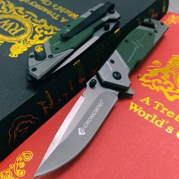Черный титановый охотничий складной нож для выживания, карманная самооборона, военно-тактические охотничьи ножи, лезвие, ручной инструмент, ручка VG10