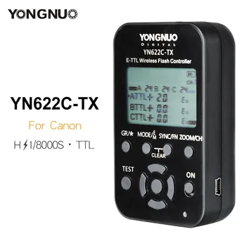 Yongnuo YN-622C-TX Передатчик YN622C-TX ЖК-Беспроводной Контроллер вспышки e-TTL 1/8000 s Триггерный Передатчик для Canon DSLR