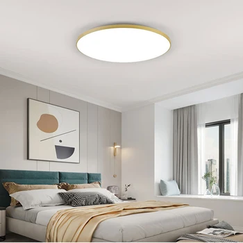 Пылезащитные ультратонкие светодиодные потолочные светильники с естественным освещением, влагозащищенные потолочные светильники для гостиной, потолочное освещение спальни, 2 см Ultra