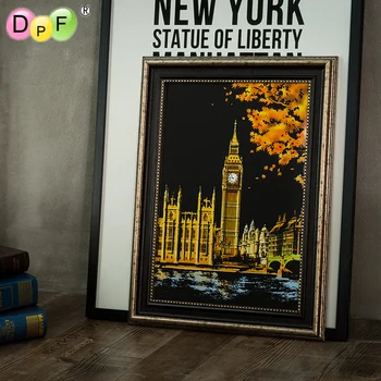 DPF красочная серия urban картины с ночными сценами города по всему миру креативные подарки на день рождения