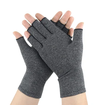 1 пара перчаток от артрита, Компрессионные перчатки для лечения артрита с сенсорным экраном и обезболивающий браслет для согревания суставов