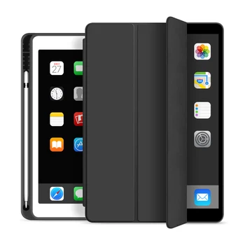 Для iPad 10.2 Case 2019 2020 Pro 11 2021 2018 9.7 Air 4 10.9 10.5 Mini 5 Смарт-Чехол с Держателем Карандаша Чехол для iPad 8-го поколения