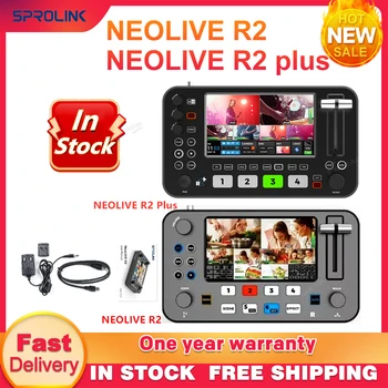 Новый SPROLINK NEOLIVE R2 Plus, 4-канальный видеомикшер, HDMI-микшер с USB 3.0 для записи потокового видео в приложениях.
