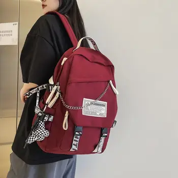 Qyahlybz школьная сумка для мужчин, студентов колледжа, сумка для средней школы, рюкзак для мальчиков большой емкости, женская компьютерная сумка ins