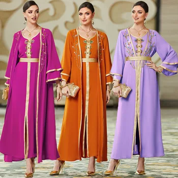 Рамадан Абая Дубай Арабский Турция Ислам Мусульманское Вечернее Платье Кафтаны Африканские Платья Для Женщин Robes De Soiree Djellaba Musulmane
