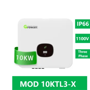 Бытовая система с солнечным инвертором Growatt использует двухканальный Mppt хорошего качества мощностью 10 кВт, тип Pv