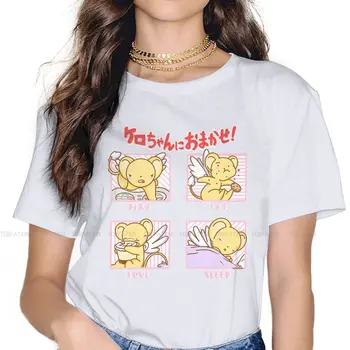 Kerochan Feels/ Классическая футболка для девочек Cardcaptor Sakura, футболки в стиле манги, женская футболка 5XL с принтом Homme, размер Оверсайз
