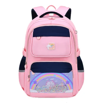 Сумки 2 школьные сумки для девочек, рюкзак для начальной школы, ранец, детская сумка для книг, школьный рюкзак Принцессы, Сумка Mochila Infantil