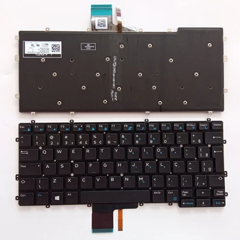 BR Клавиатура для ноутбука DELL Latitude E7370 7370 13 7000 13-7370 с черной подсветкой