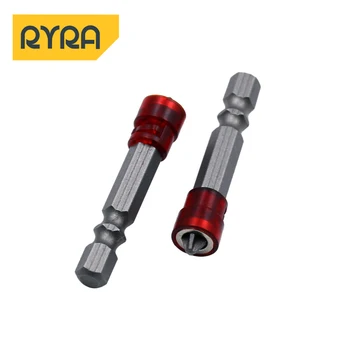 Магнитная отвертка RYRA PH2 с крестообразной головкой 1/4 дюйма, держатель отвертки с шестигранным хвостовиком, Кольцо для электрической отвертки для домашнего использования