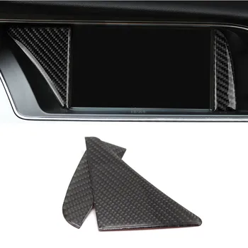 Для Audi A4 B8 2009 2010 2011 2012 2013 2014 2015 2016 Накладка для внутреннего GPS-навигатора из углеродного волокна
