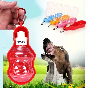 Портативная собачья бутылка для воды для маленьких Средних и крупных собак, Дозатор питьевой воды для домашних животных, Миски для воды для щенков и кошек для путешествий на открытом воздухе