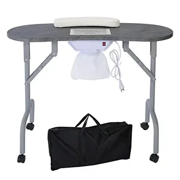 Портативный маникюрный стол Складной Маникюрный стол с пылесборником Профессиональный стол для маникюра, мебель для салонов