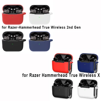Чехол, совместимый с Razer-Hammerhead True Wireless X/наушники 2-го поколения, Bluetooth-гарнитура, силиконовый ударопрочный чехол
