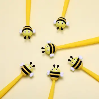 2 шт. Полезная нейтральная ручка, удобная для письма, мягкая школьная гелевая ручка Honeybee, канцелярские принадлежности