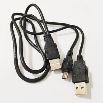 NCHTEK Двойной USB2.0 A Тип Штекер-Мини 5Pin Штекер-Y Кабель Для 2,5 