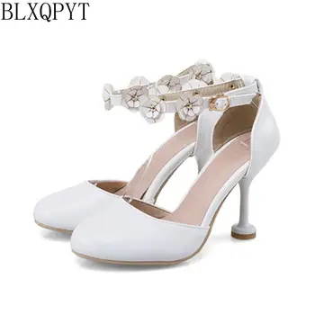 Большие Размеры 34-43, женские босоножки, обувь на высоком каблуке, sapato feminino, летняя стильная обувь для свадебной вечеринки, chaussure femme, туфли-лодочки 27-5