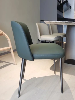 Итальянский минималистичный обеденный стул, современная минималистичная спинка, стул для книг, табурет, дизайнерский обеденный стул высокого класса