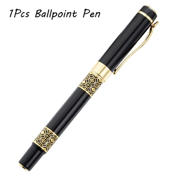 Высококачественная цельнометаллическая шариковая ручка с роликом, Офисная ручка для подписи деловых мужчин, Школьные Канцелярские принадлежности для письма
