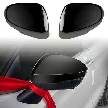 Крышки Боковых Зеркал заднего Вида Из Углеродного Волокна Для Mitsubishi Outlander 2022-2023 ABS Хромированная Крышка Зеркала заднего Вида D6S2