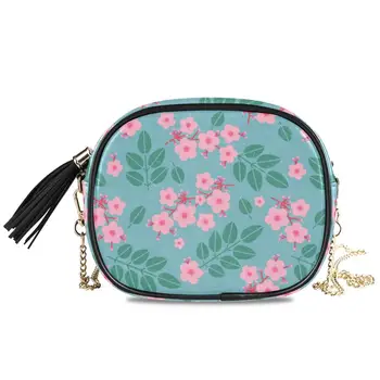 Новая сумка через плечо Роскошные кожаные сумки Женские сумки цветочная дизайнерская версия Wild Girls Маленькая квадратная сумка через плечо Bolsa Feminina