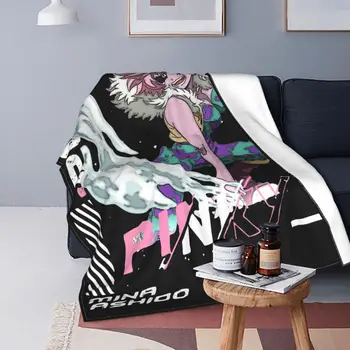 Пинки Мина Ашидо Одеяла Флисовые Всесезонные My Hero Academia Эстетичный Аниме Дизайн Плед для Кровати Коврик для Спальни Кусок