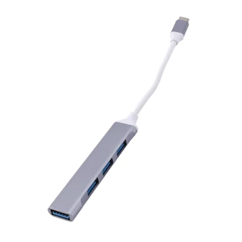 3X USB C КОНЦЕНТРАТОР USB 3.0 КОНЦЕНТРАТОР Type C USB-разветвитель USB-C 3.1, многопортовый док-адаптер для ПК Pro Air Imac