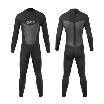 3 мм Неопреновый гидрокостюм Мужской на молнии сзади, водолазный костюм для подводного плавания, подводного плавания, каякинга, кайтсерфинга, полный гидрокостюм