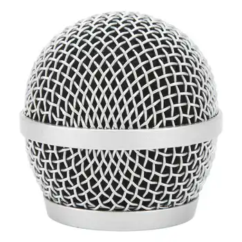 Сетчатая решетка микрофона с шаровой головкой из нержавеющей стали, спиральный сетчатый чехол для микрофона с шаровой головкой для PG48, PG58, PGX2, BLX288, PG24