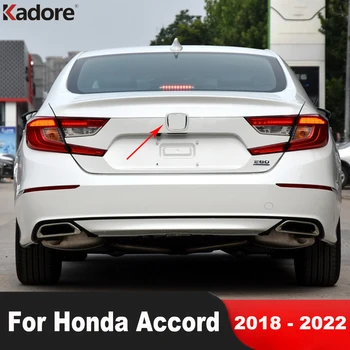 Автомобильные Аксессуары для Honda Accord 10th 2018 2019 2020 2021 2022 Отделка крышки заднего багажника из углеродного волокна Молдинг задней двери